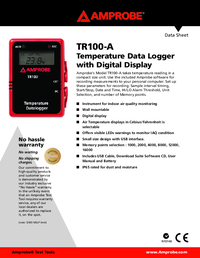 Thumbnail of document Data Sheet - TR100-A Temperature Data Logger with Digital Display
